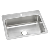 Elkay Dayton Stainless Steel 27" x 22" x 8", 1-Hole Single Bowl Dual Mount Sink DSESR127221