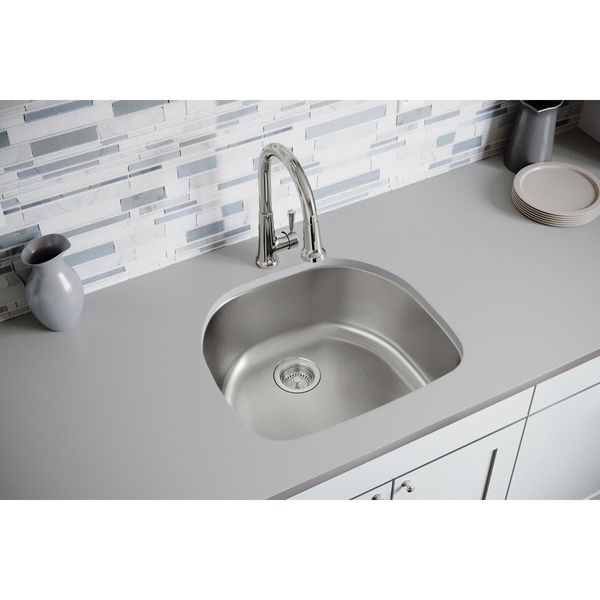 Elkay Dayton Stainless Steel 23-1/2" x 21-1/8" x 9", Single Bowl Undermount Sink DXUH21189