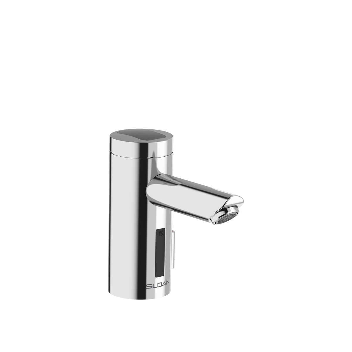 Sloan Optima EAF-275 0.5 GPM Solar-Powered Sensor Faucet, Polished Chrome, Battery Integrated Side Mixer