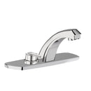 Sloan Optima EBF-187 0.5 GPM Battery-Powered Sensor Faucet, Polished Chrome, 8" Trim Plate, Above-Deck Mixer