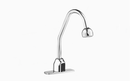 Sloan Optima EBF-750 1.5 GPM Battery/Turbine-Powered Sensor Faucet, Polished Chrome, Surgical Bend Spout, Shower Head Spray