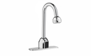 Sloan Optima EBF-750 1.5 GPM Battery-Powered Sensor Faucet, Polished Chrome, 8" Trim Plate, Shower Head Spray Below-Deck Manual Mixer Buy American Act