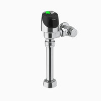 Sloan ECOS 8111 BT DF Exposed Battery-Powered Sensor Water Closet Flushometer, 1.28/1.1 gpf Brushed Stainless