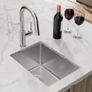 Elkay Crosstown 18 Gauge Stainless Steel 13-1/2" x 18-1/2" x 9" Single Bowl Undermount Bar Sink & Faucet Kit with Drain ECTRU12179TFCC