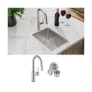 Elkay Crosstown 18 Gauge Stainless Steel 13-1/2" x 18-1/2" x 9" Single Bowl Undermount Bar Sink & Faucet Kit with Drain ECTRU12179TFCC