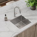 Elkay Crosstown 18 Gauge Stainless Steel 18-1/2" x 18-1/2" x 9" Single Bowl Undermount Sink & Faucet Kit with Drain ECTRU17179TFCC