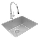 Elkay Crosstown 18 Gauge Stainless Steel 22-1/2" x 18-1/2" x 9" Single Bowl Undermount Sink & Faucet Kit with Drain ECTRU21179TFCC