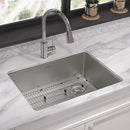 Elkay Crosstown 18 Gauge Stainless Steel 25-1/2" x 18-1/2" x 9" Single Bowl Undermount Sink & Faucet Kit with Bottom Grid & Drain ECTRU24179RTFBC