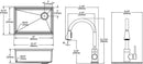 Elkay Crosstown 18 Gauge Stainless Steel 25-1/2" x 18-1/2" x 9" Single Bowl Undermount Sink & Faucet Kit with Bottom Grid & Drain ECTRU24179RTFBC