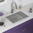 Elkay Crosstown 18 Gauge Stainless Steel 25-1/2" x 18-1/2" x 9" Single Bowl Undermount Sink Kit with Filtered Faucet ECTRU24179RTFLC