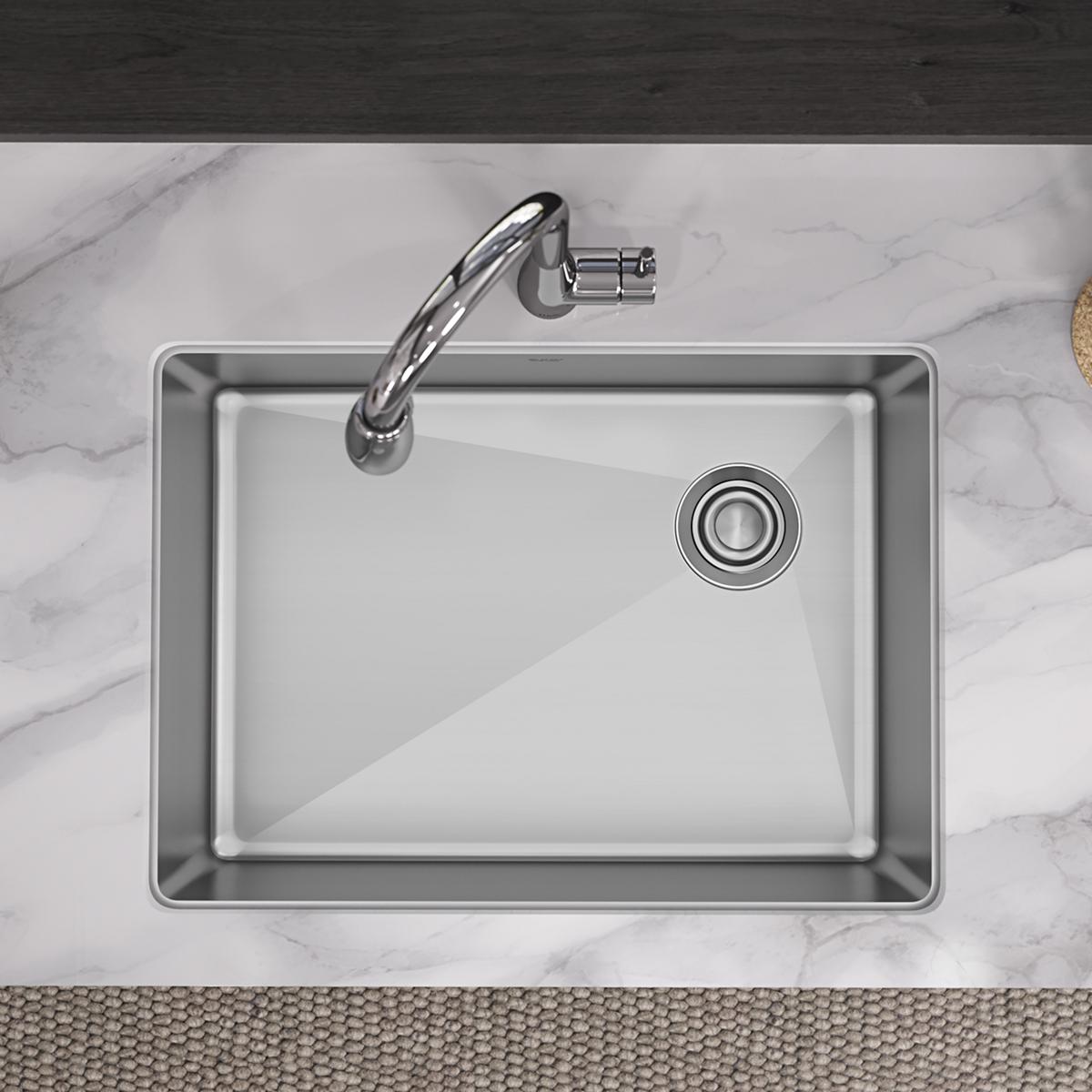 Elkay Crosstown Stainless Steel kitchen sink, Polished Satin ECTRU24179RT