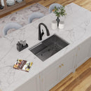 Elkay Crosstown 18 Gauge Workstation Stainless Steel 28-1/2" x 18-1/2" x 8-1/2" Single Bowl Undermount Sink Kit ECTRU27169RW