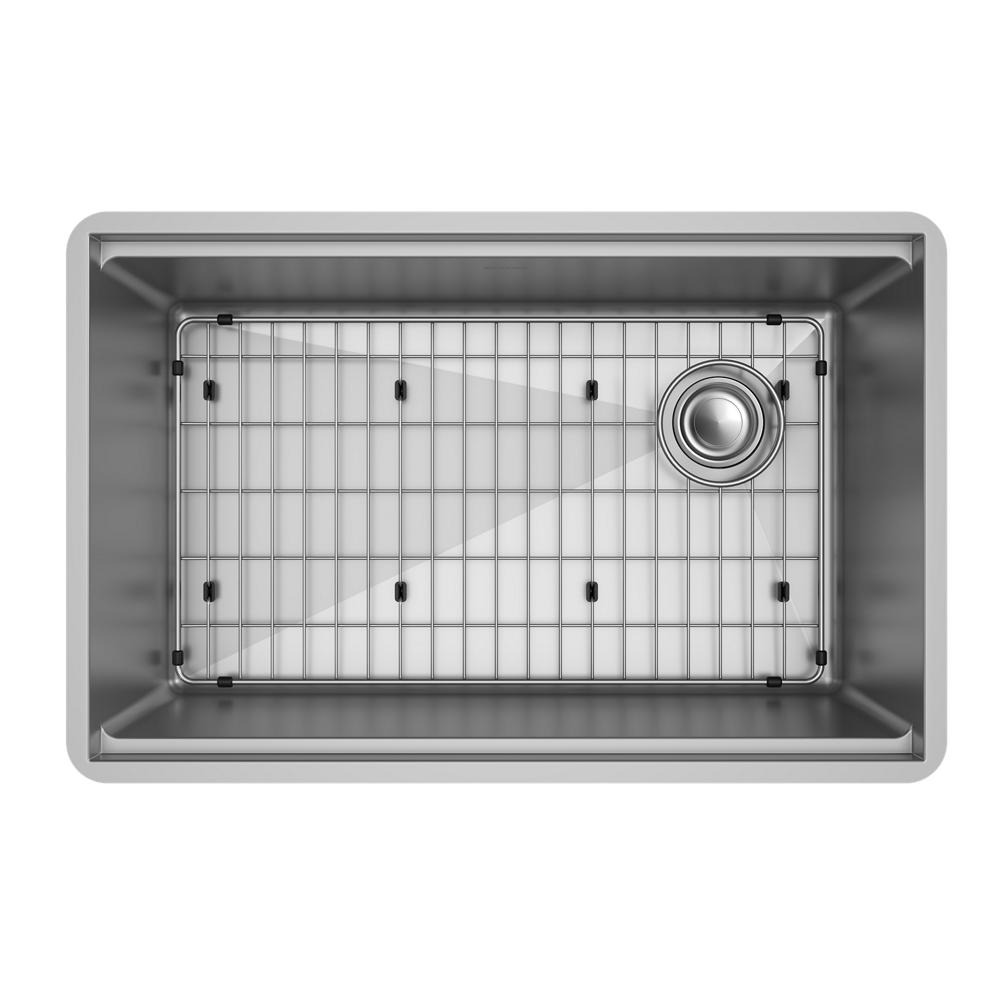Elkay Crosstown 18 Gauge Workstation Stainless Steel 28-1/2" x 18-1/2" x 8-1/2" Single Bowl Undermount Sink Kit ECTRU27169RW