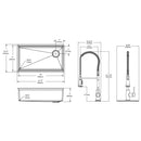 Elkay Crosstown 18 Gauge Workstation Stainless Steel 31-1/2" x 18-1/2" x 9" Single Bowl Undermount Sink & Faucet Kit ECTRU30169RTFCW