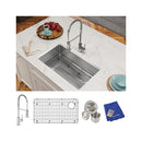 Elkay Crosstown 18 Gauge Stainless Steel 31-1/2" x 18-1/2" x 9" Single Bowl Undermount Sink Kit with Faucet ECTRU30179RTFC