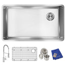 Elkay Crosstown 18 Gauge Stainless Steel 31-1/2" x 18-1/2" x 9" Single Bowl Undermount Sink Kit with Faucet ECTRU30179RTFC