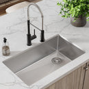 Elkay Crosstown 18 Gauge Stainless Steel 31-1/2" x 18-1/2" x 9" Single Bowl Undermount Sink & Faucet Kit with Drain ECTRU30179RTFMC
