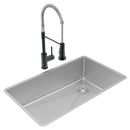 Elkay Crosstown 18 Gauge Stainless Steel 31-1/2" x 18-1/2" x 9" Single Bowl Undermount Sink & Faucet Kit with Drain ECTRU30179RTFMC
