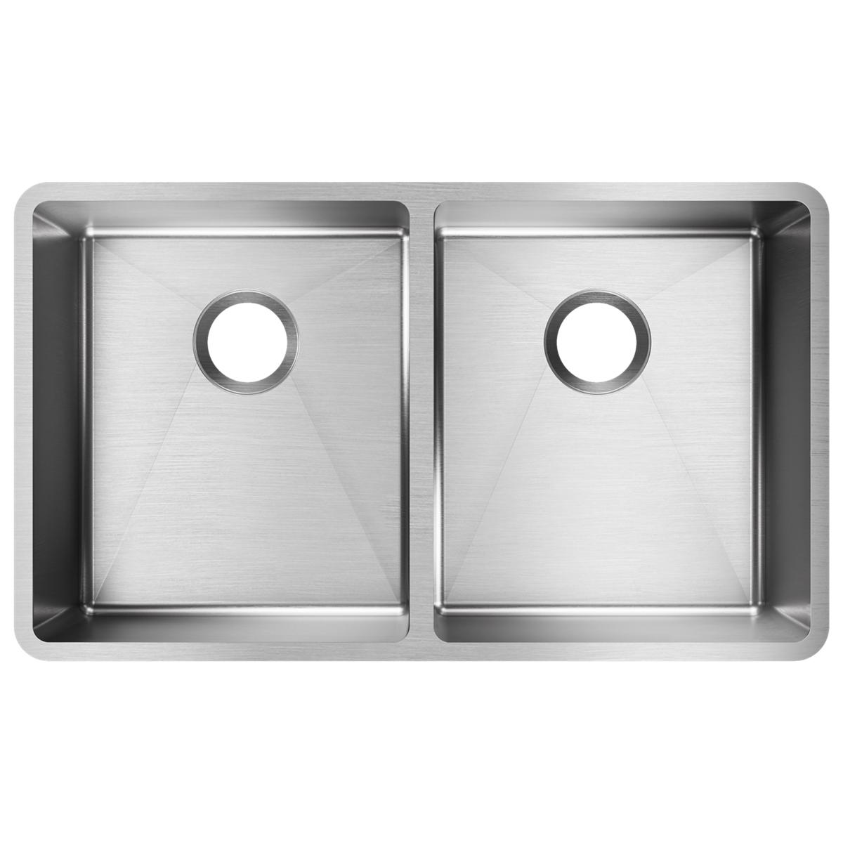 Elkay Crosstown Stainless Steel kitchen sink, Polished Satin ECTRU31179T