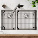 Elkay Crosstown 18 Gauge Stainless Steel 31-1/2" x 18-1/2" x 9" 40/60 Double Bowl Undermount Sink Kit ECTRU32179LTC