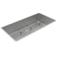Elkay Crosstown 18 Gauge Stainless Steel 36-1/2" x 18-1/2" x 9" Single Bowl Undermount Sink Kit ECTRU35179TC