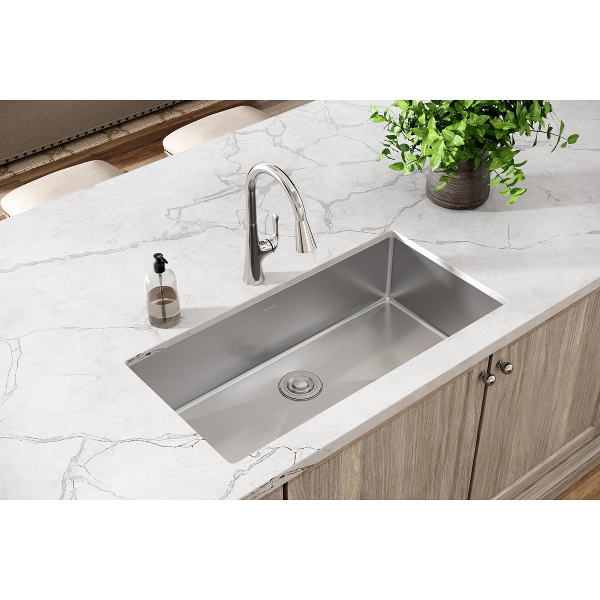 Elkay Crosstown 18 Gauge Stainless Steel 36-1/2" x 18-1/2" x 9" Single Bowl Undermount Sink ECTRU35179T