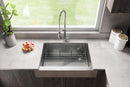 Elkay Crosstown 18 Gauge Stainless Steel 35-7/8" x 20-1/4" x 9" Single Bowl Farmhouse Sink Kit ECTRUF30179RC