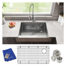 Elkay Crosstown 18 Gauge Stainless Steel 35-7/8" x 20-1/4" x 9" Single Bowl Farmhouse Sink Kit ECTRUF30179RC