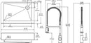 Elkay Crosstown 18 Gauge Stainless Steel 35-7/8" x 20-1/4" x 9" Single Bowl Farmhouse Sink & Faucet Kit with Bottom Grid & Drain ECTRUF30179RFBC
