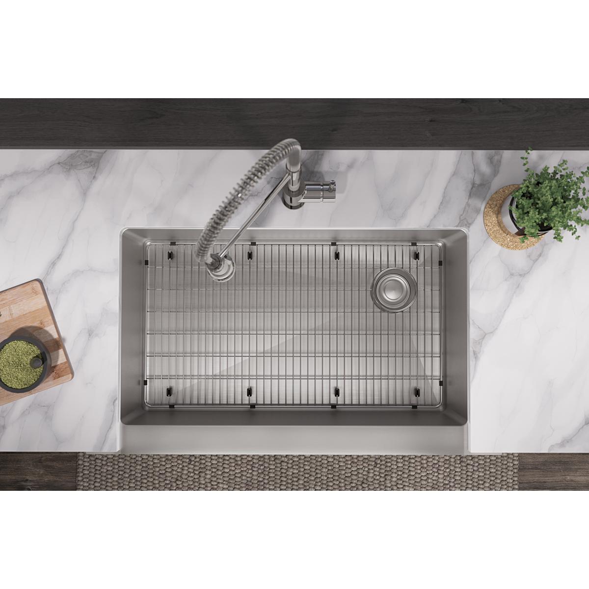 Elkay Crosstown Stainless Steel 29-1/4" x 16-1/4" x 1-1/4" Bottom Grid CTXBG2916
