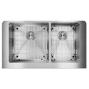 Elkay Crosstown 18 Gauge Stainless Steel 35-7/8" x 20-1/4" x 9" 60/40 Double Bowl Farmhouse Sink Kit ECTRUF32179RC