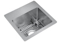 Elkay 18 Gauge Stainless Steel 15" x 15" x 9" Single Bowl Dual Mount Bar/Prep Sink Kit ECTSR15159TBGX