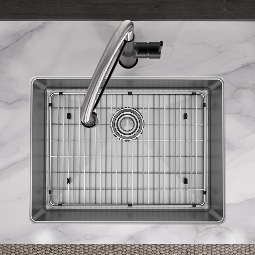 Elkay Crosstown 18 Gauge Stainless Steel 25" x 22" x 9" 1-Hole Single Bowl Dual Mount Sink Kit ECTSR25229TBG1