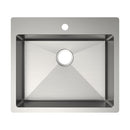 Elkay Crosstown 18 Gauge Stainless Steel 25" x 22" x 6" 1-Hole Single Bowl Dual Mount ADA Sink ECTSRAD2522601