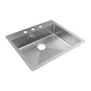 Elkay Crosstown 18 Gauge Stainless Steel 25" x 22" x 6" 3-Hole Single Bowl Dual Mount ADA Sink ECTSRAD2522603