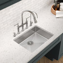 Elkay Crosstown 18 Gauge Stainless Steel 25" x 22" x 6" 5-Hole Single Bowl Dual Mount ADA Sink ECTSRAD2522605