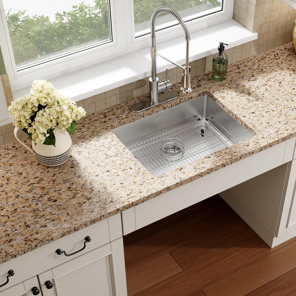 Elkay Crosstown 18 Gauge Stainless Steel 25" x 22" x 6" 3-Hole Single Bowl Dual Mount ADA Sink Kit ECTSRAD25226TBG3