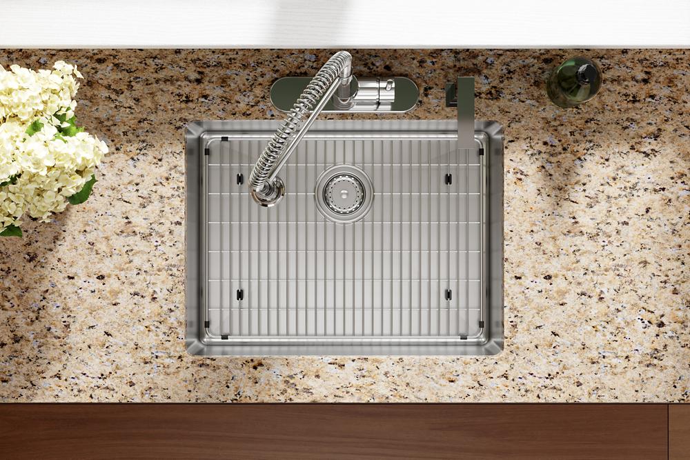 Elkay Crosstown 18 Gauge Stainless Steel 25" x 22" x 6" 4-Hole Single Bowl Dual Mount ADA Sink Kit ECTSRAD25226TBG4