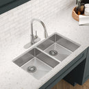 Elkay Crosstown 18 Gauge Stainless Steel 33" x 22" x 6", Equal 1-Hole Double Bowl Dual Mount ADA Sink ECTSRAD3322601