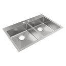 Elkay Crosstown 18 Gauge Stainless Steel 33" x 22" x 6", Equal 2-Hole Double Bowl Dual Mount ADA Sink ECTSRAD3322602