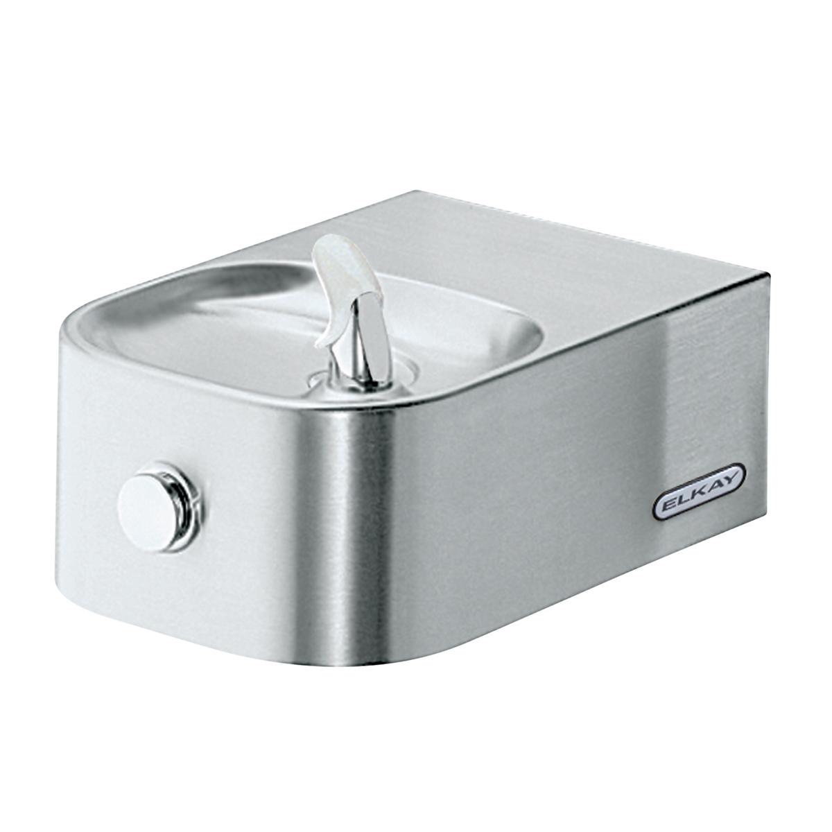 Elkay Soft Sides Single Fountain Non-Filtered Non-Refrigerated, Stainless EDFP214FC