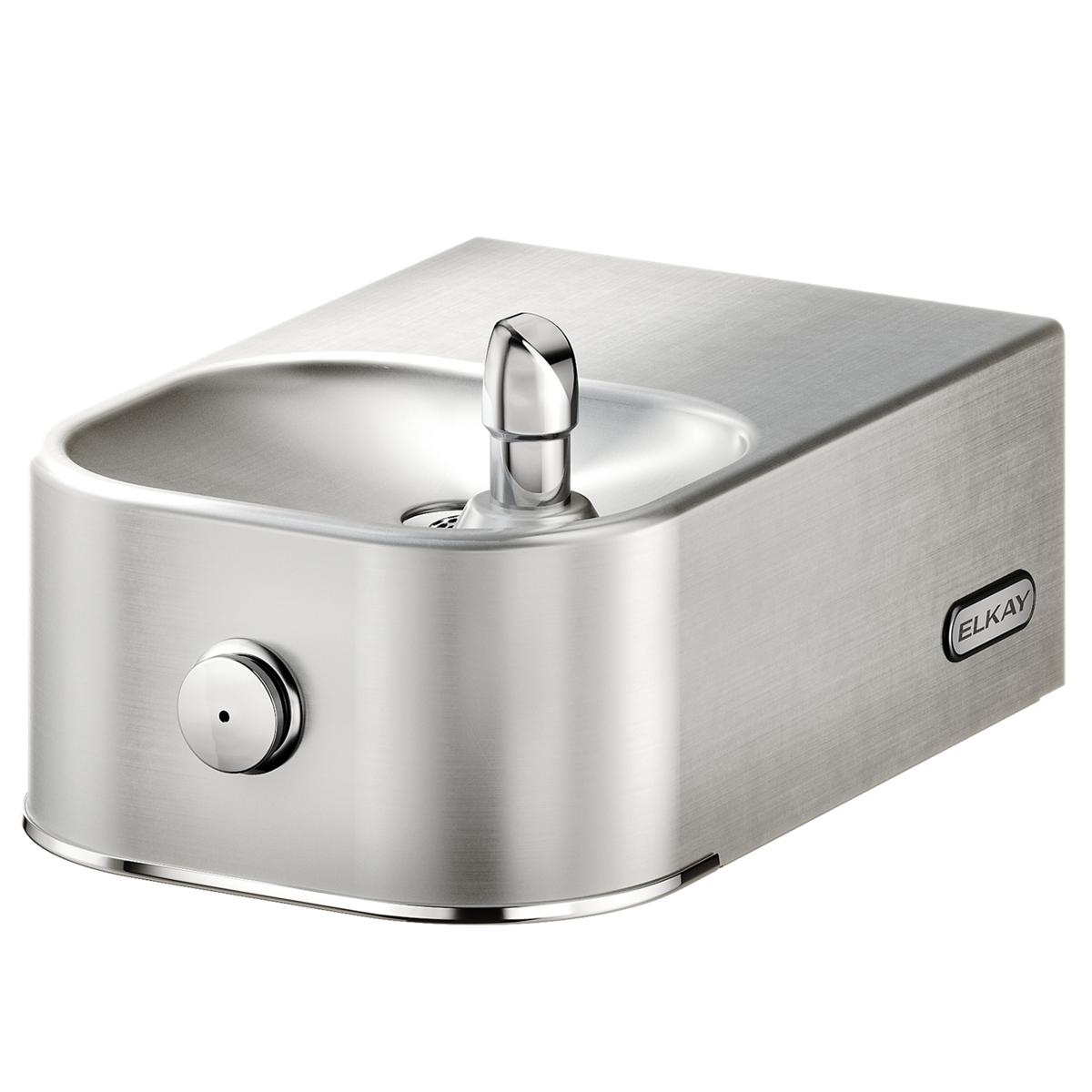 Elkay Soft Sides Single Fountain Non-Filtered Non-Refrigerated, Freeze Resistant Stainless EDFP214FPK