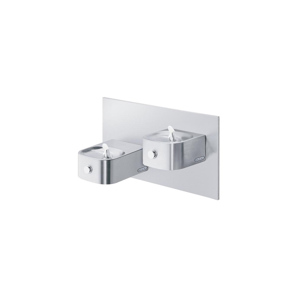 Elkay Soft Sides Bi-Level Reverse Fountain Non-Filtered, Non-Refrigerated Stainless EDFP217RAC
