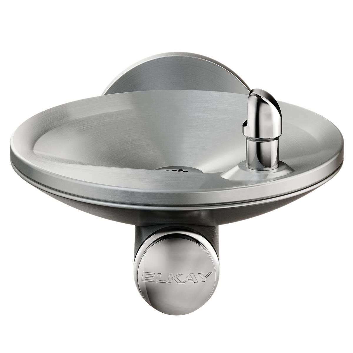Elkay SwirlFlo Single Fountain Non-Filtered Non-Refrigerated, Stainless EDFPBV114C
