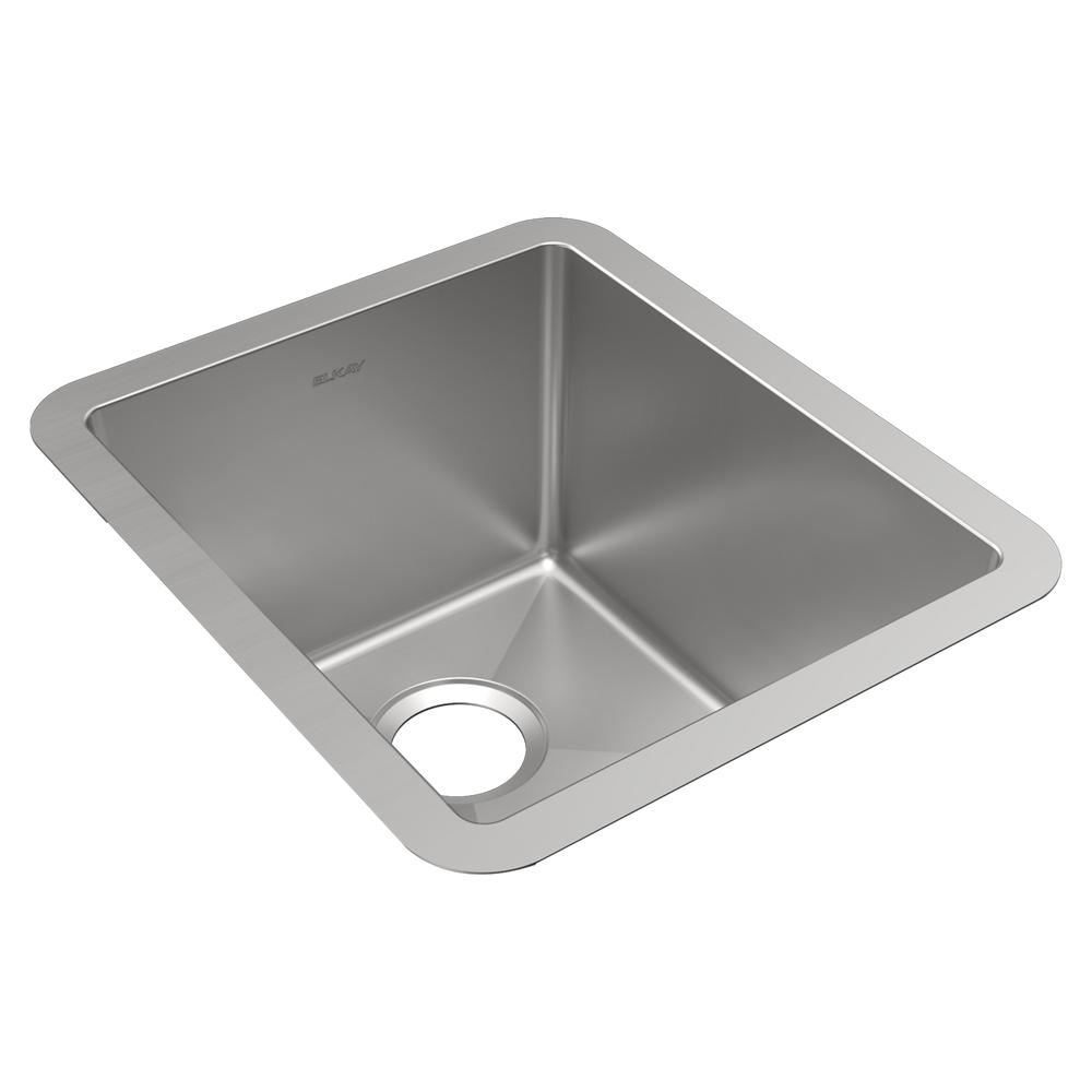 Elkay Crosstown 16 Gauge Stainless Steel 16" x 18-1/2" x 10" Single Bowl Undermount Sink EFRU131610T
