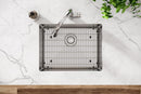 Elkay Crosstown 16 Gauge Stainless Steel 23-1/2" x 18-1/4" x 10" Single Bowl Undermount Sink Kit EFRU211510TC