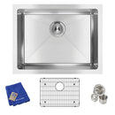 Elkay Crosstown 16 Gauge Stainless Steel 23-1/2" x 18-1/4" x 10" Single Bowl Undermount Sink Kit EFRU211510TC
