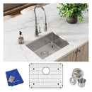 Elkay Crosstown 16 Gauge Stainless Steel 23-1/2" x 18-1/4" x 10" Single Bowl Undermount Sink Kit EFRU211510TC