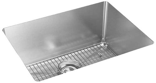 Elkay Crosstown 16 Gauge Stainless Steel 23-1/2" x 18-1/4" x 10" Single Bowl Undermount Sink Kit EFRU211510TC