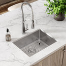 Elkay Crosstown 16 Gauge Stainless Steel 23-1/2" x 18-1/4" x 8" Single Bowl Undermount Sink Kit EFRU2115TC